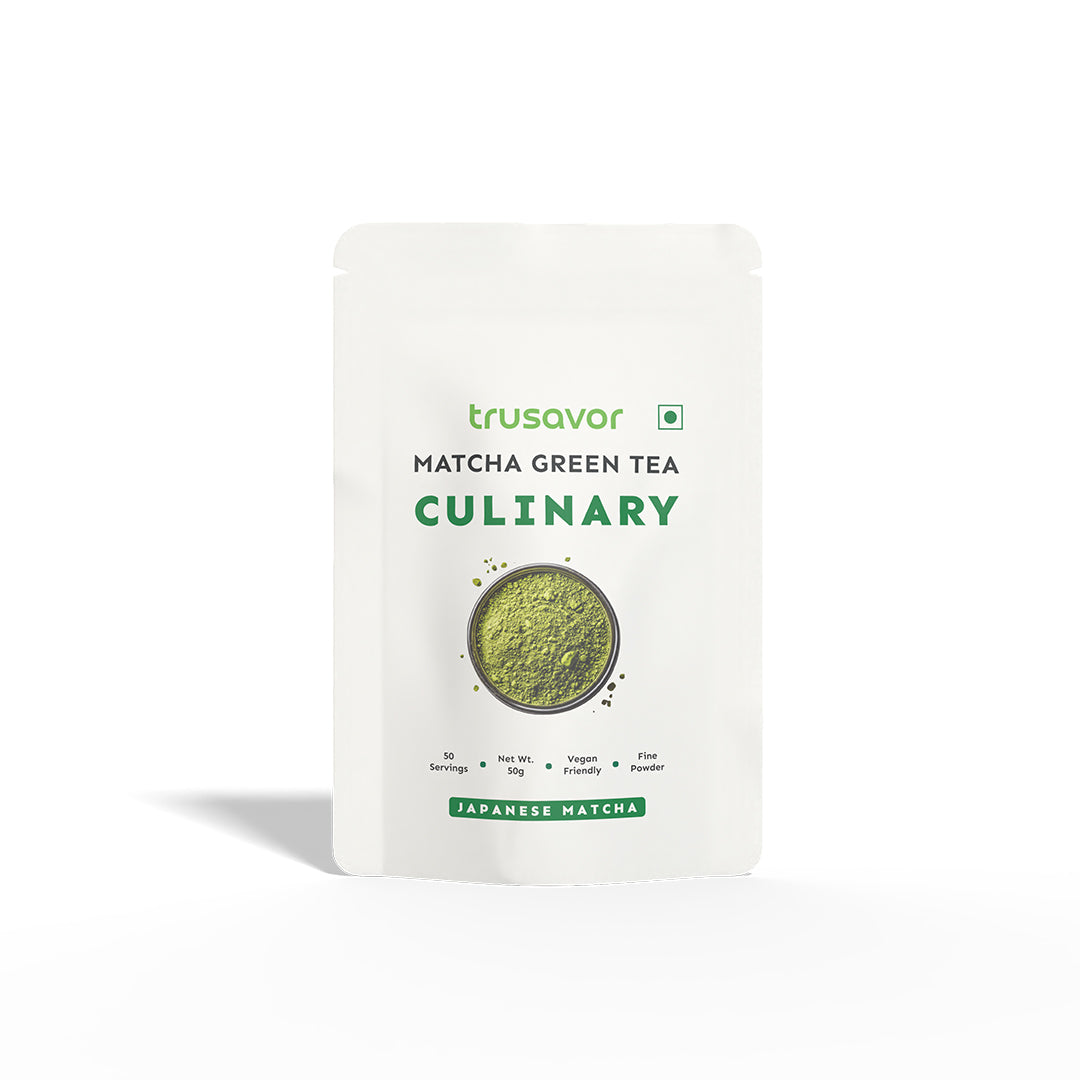 Trusavor Japanese Culinary Matcha Green Tea – Shizuoka Perfection in Every Sip (50GM)