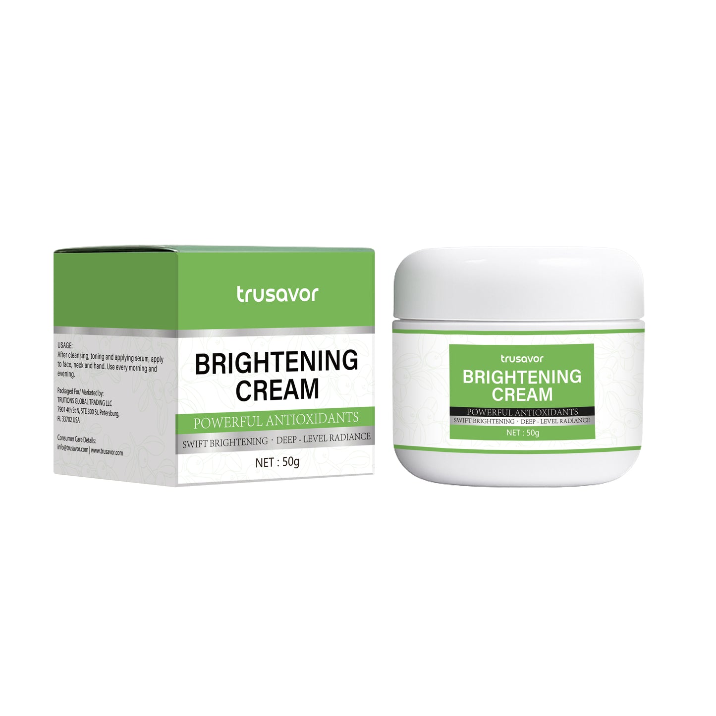 Trusavor Brightening Cream with Antioxidants, 50g