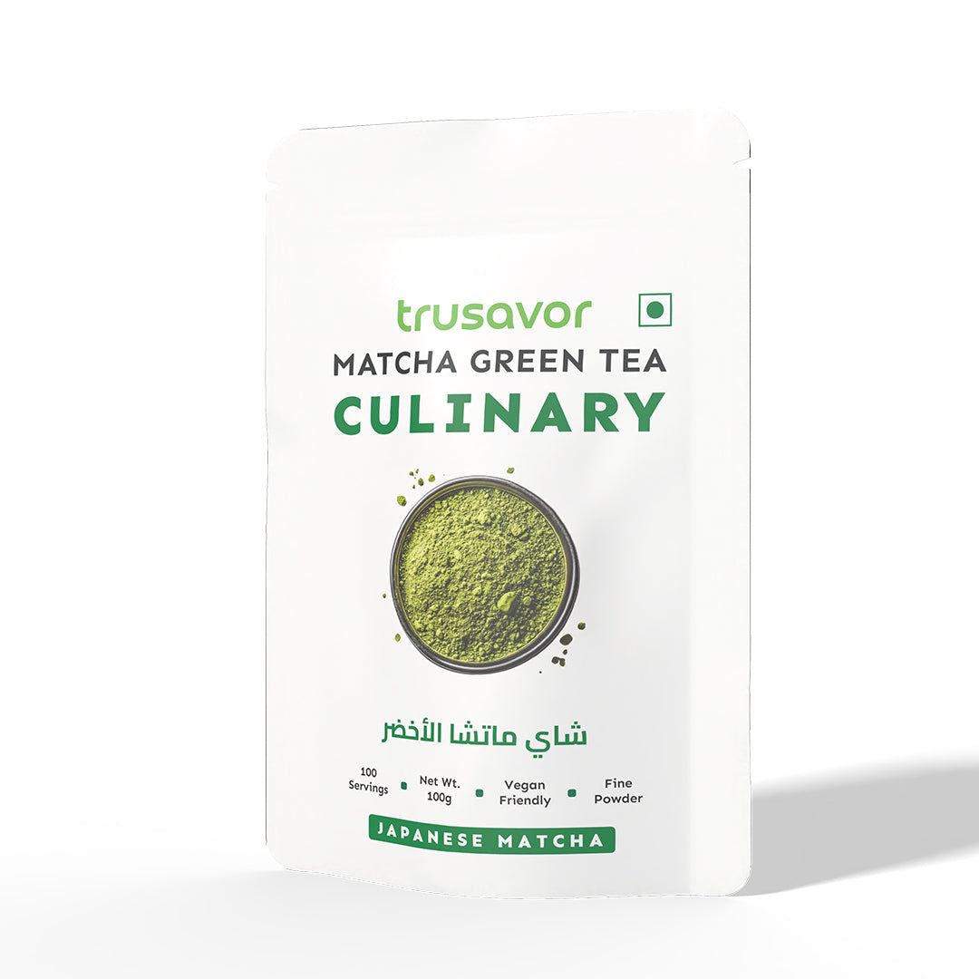Trusavor Japanese Culinary Matcha Green Tea – Shizuoka Perfection in Every Sip (100GM)