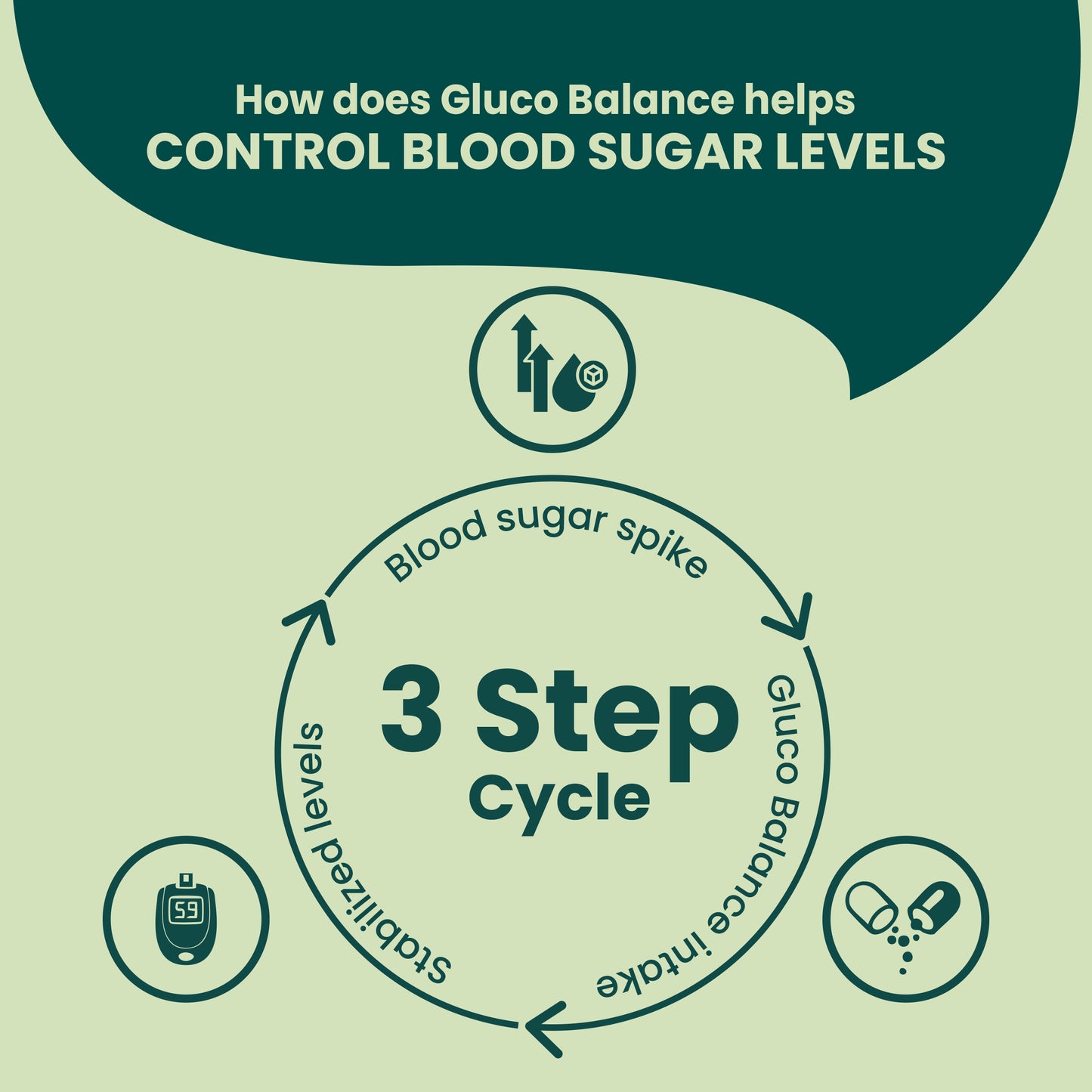 Trusavor Gluco Balance – Blood Sugar Support | 120 Natural Capsules with Amla, Jamun, Aloe Vera, Tulsi & More