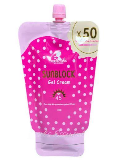 Perfect Skin Sunblock Gel Cream 50g SPF 45