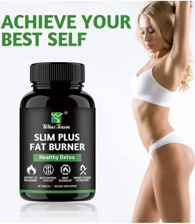 Wins Town Slim Plus Fat Burner Healthy Detox Burning Fat Slimming Tablets (Alternative Sleeve Gag)