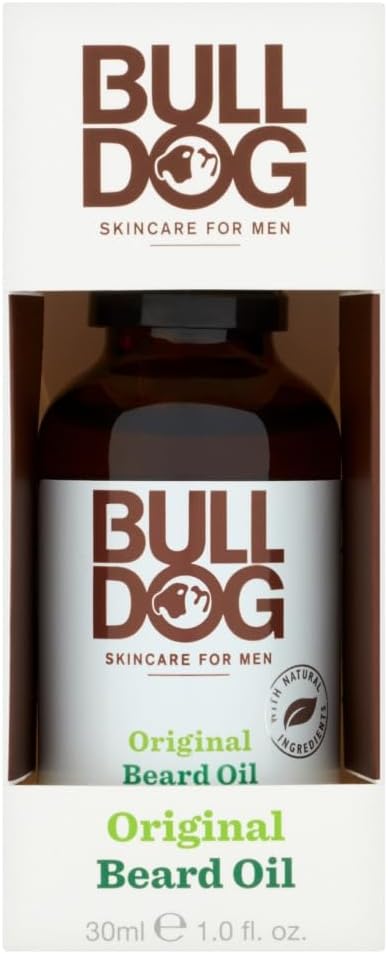 Bull Dog Original Beard Oil For Men, Natural Aloe Vera, Camelina Oil,Green Tea, Non-Greasy, Improves Shine, Fast Absorbing,Soften,Conditioner,Regular Use,Original Fragrance, 30 ML