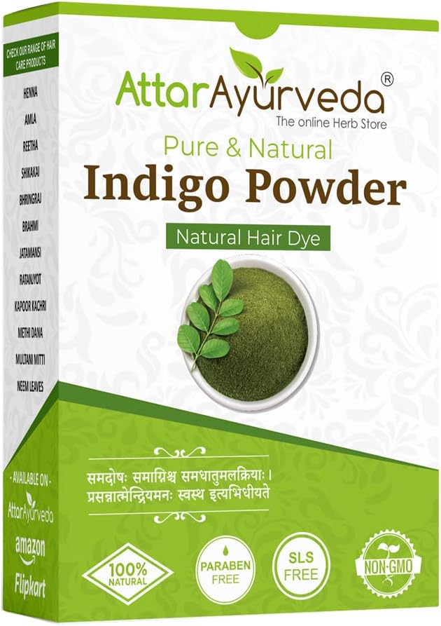 Attar Ayurveda Indigo Powder for black Hair (200 grams)