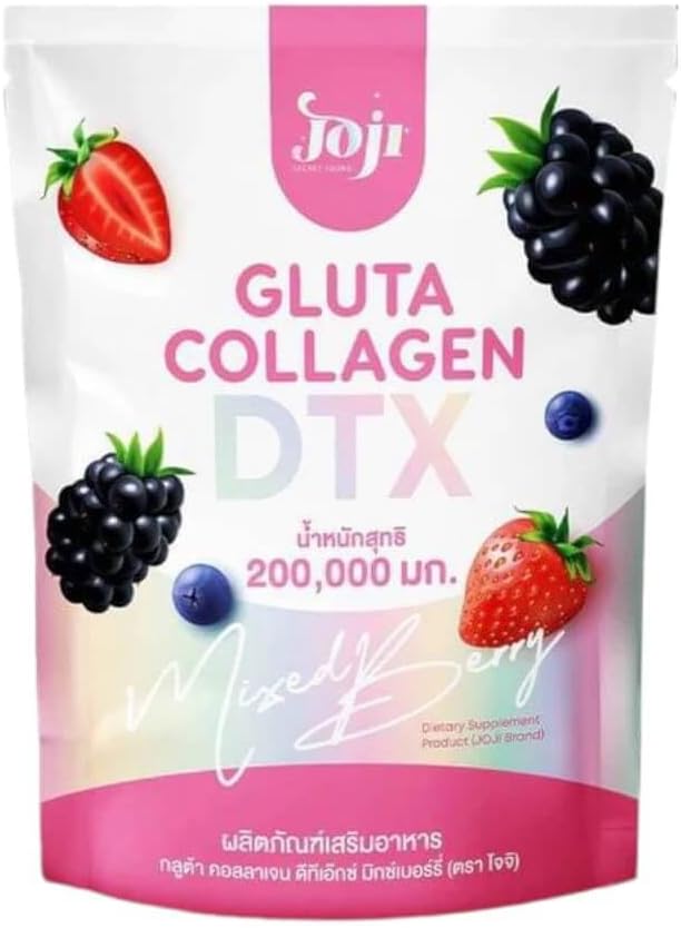 JOJI Secret Young Gluta Collagen DTX | Mixed Berry Flavor | 200,000 mg Dietary Supplement