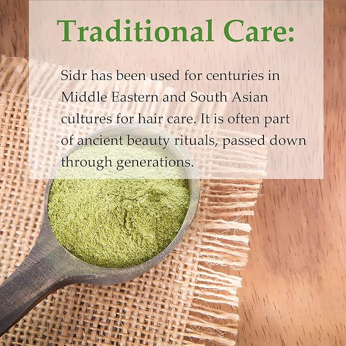 Sidr Powder by mi nature | 227g ( 8oz) (0.5 lb ) | Sidr leaves Powder for hair | Natural Hair conditioner | Natural source of mucilages and saponins | Natural hair cleanser