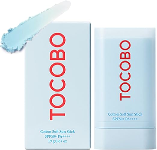 Tocobo Cotton Soft Sun Stick SPF50+ PA++++ - 19g / 0.37oz., Light Blue