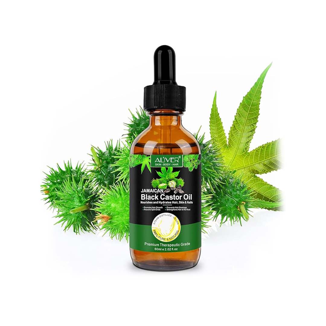 Jamaican Black Castor Oil (2.02 fl oz), Hair Growth, Nourishes and Hydrates Hair, Skin & Nails, Prevents Hair Breakage, Organic Hair Growth Oil, Natural Hair Care Oil, Cruelty Free