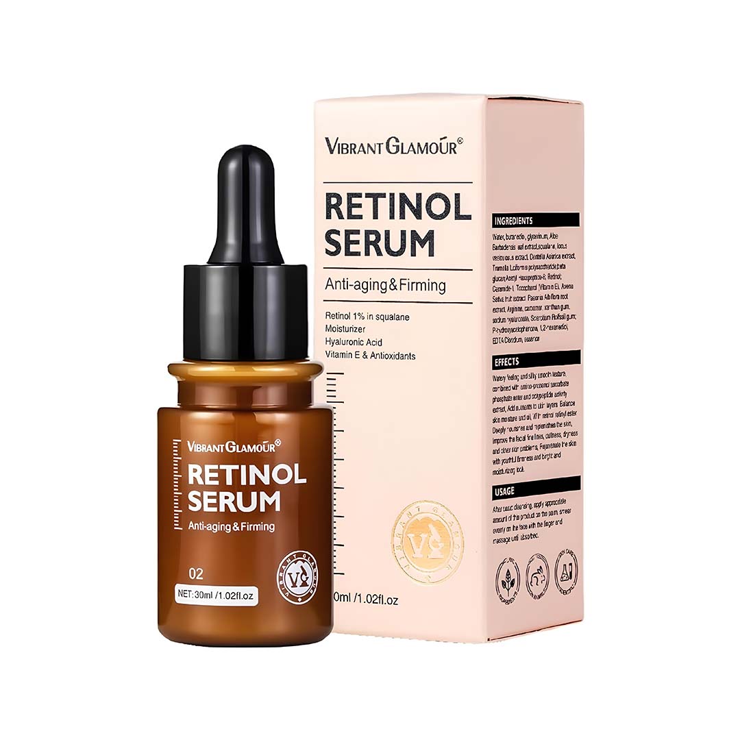 Retinol Face Serum Anti-aging Firming Moisturizing Fade Fine Lines Deep Care Essence 30ml