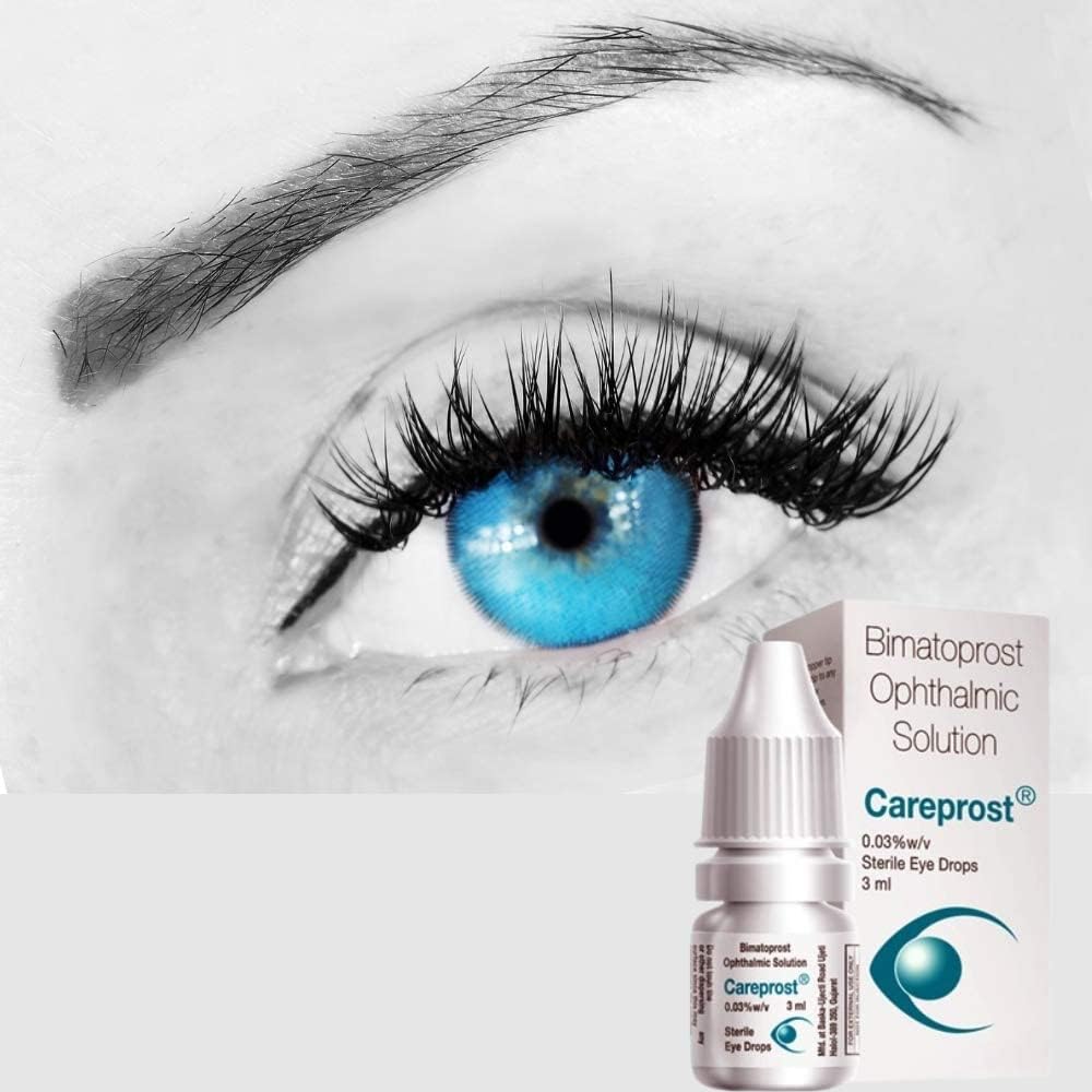 Careprost for eyelash and eyebrows growth with Free Applicator Brush