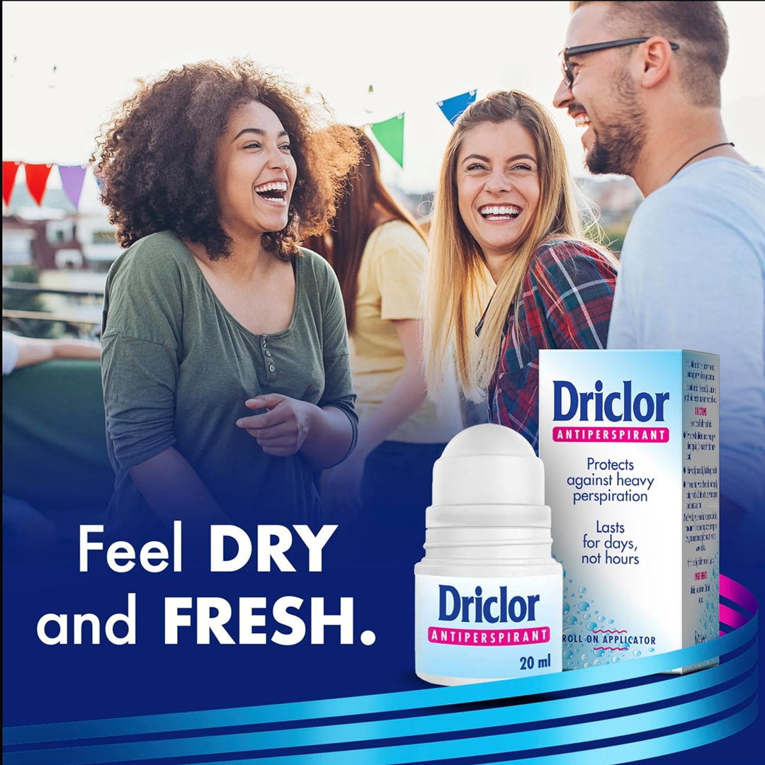 Driclor Antiperspirant Roll On Applicator 20ml