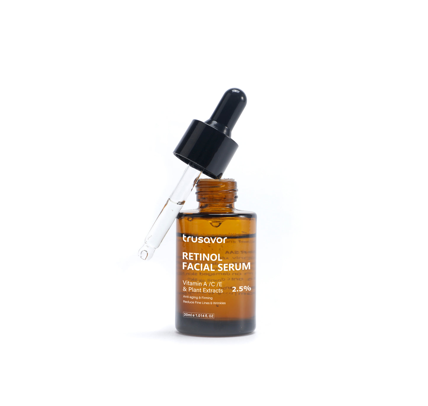 Trusavor Retinol Facial Serum, 2.5% with Vitamin A/C/E and Plant Extracts, 30ml