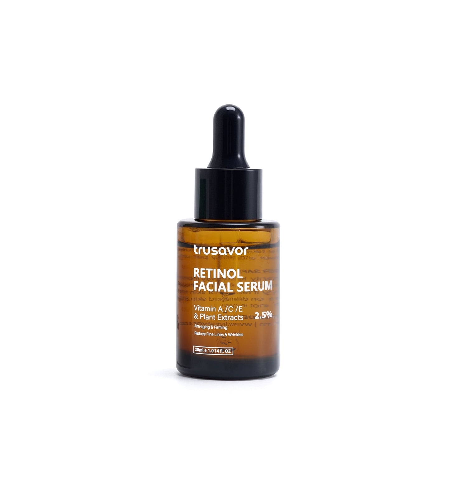 Trusavor Retinol Facial Serum, 2.5% with Vitamin A/C/E and Plant Extracts, 30ml