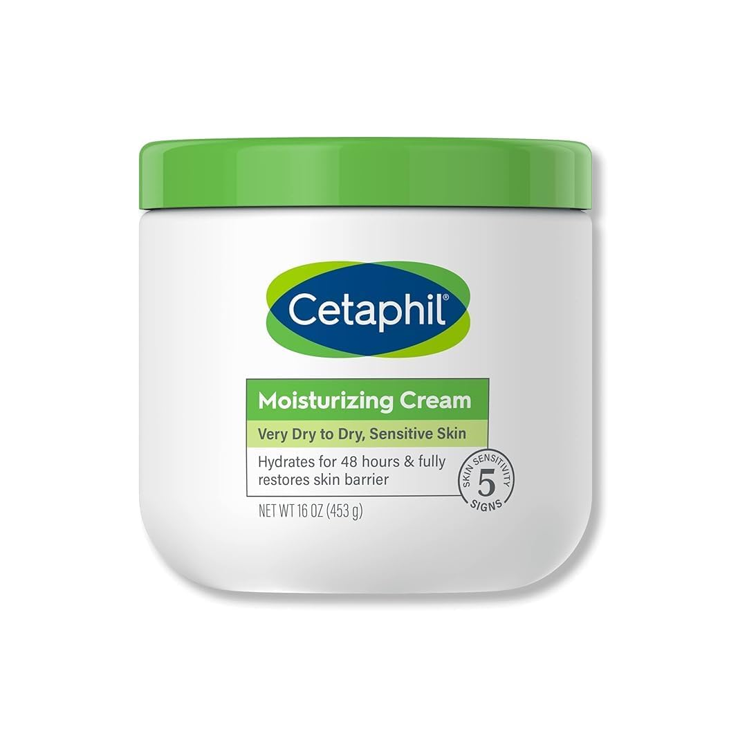 Cetaphil Moisturizing Cream Face & Body for Men & Women for Dry to Very Dry & Sensitive Skin Unscented 453g