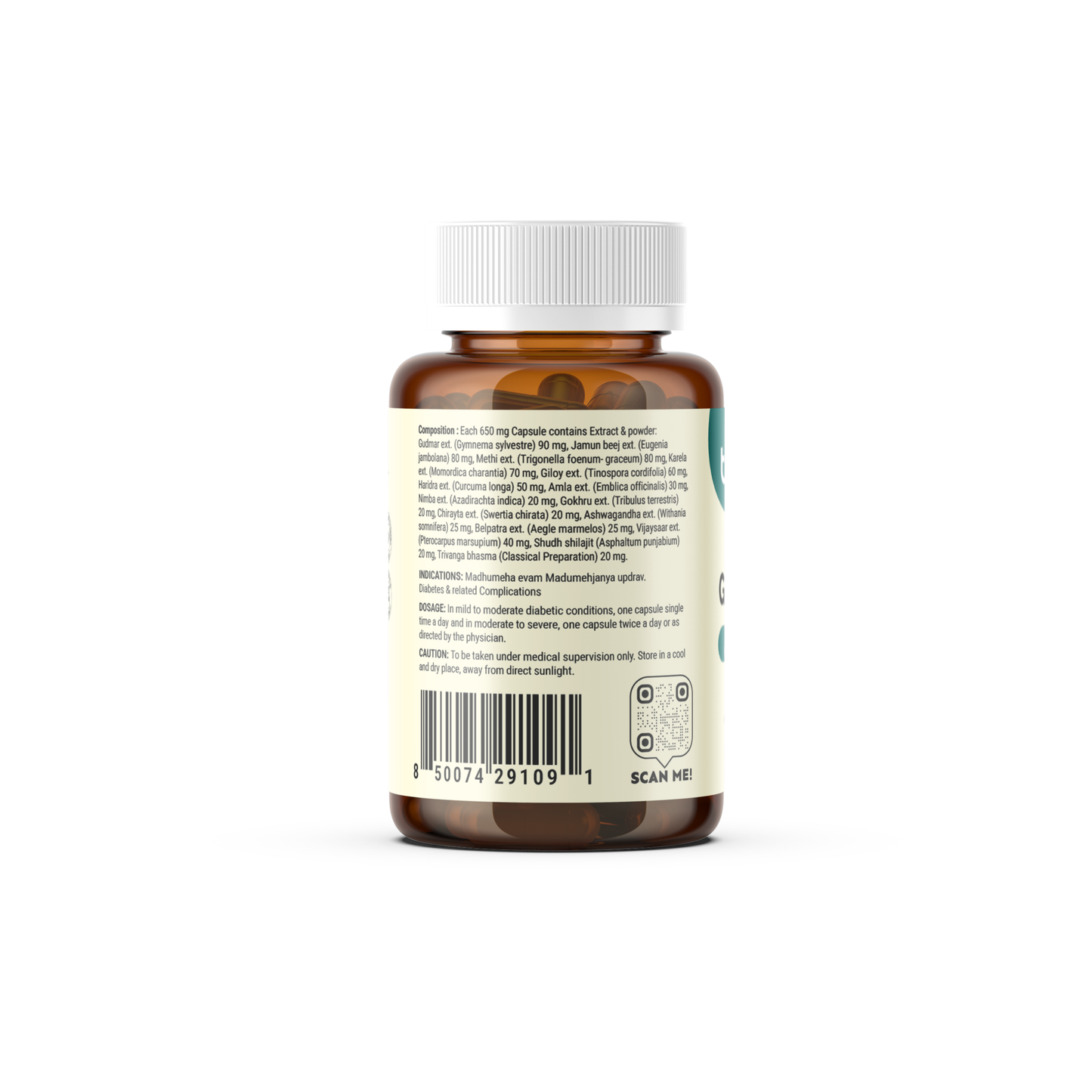 Trusavor Glucoshield | Ayurvedic Herbal Supplement for Daily Blood Sugar Wellness Support | 60 Vegetarian Capsules