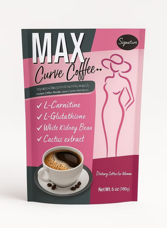 Max Curve Coffee — Dietary Coffee for Women  Signature Instant Coffee Blend with Curve Nutrients