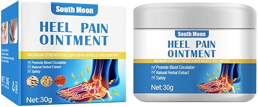 South Moon Heel Pain Ointment – 30g | Maximum Strength Relief for Heel, Joint & Muscle Discomfort | Improves Blood Circulation | Natural Herbal Extract