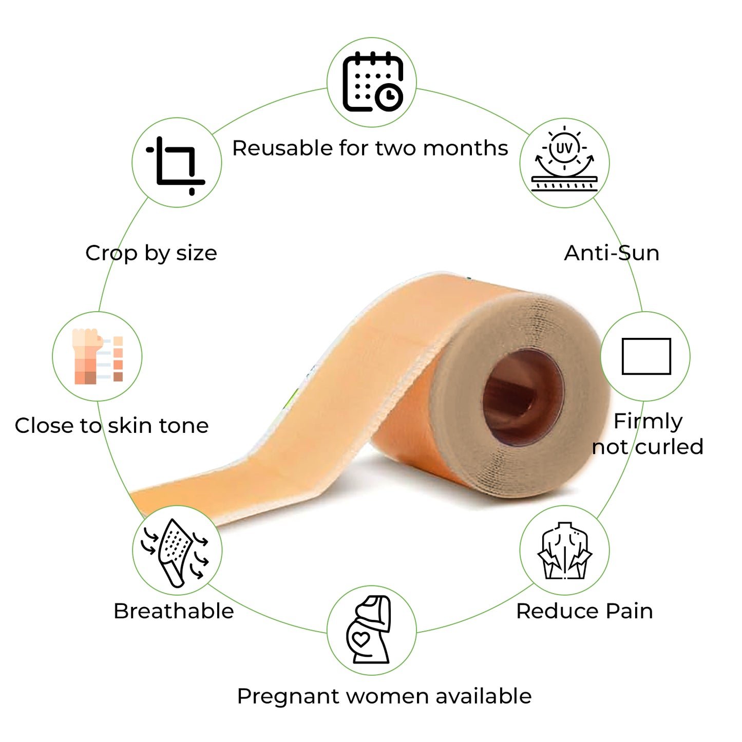 Trusavor Silicone Scar Sheets – Reusable, Breathable & Pain-Relieving Tape for Scar Treatment