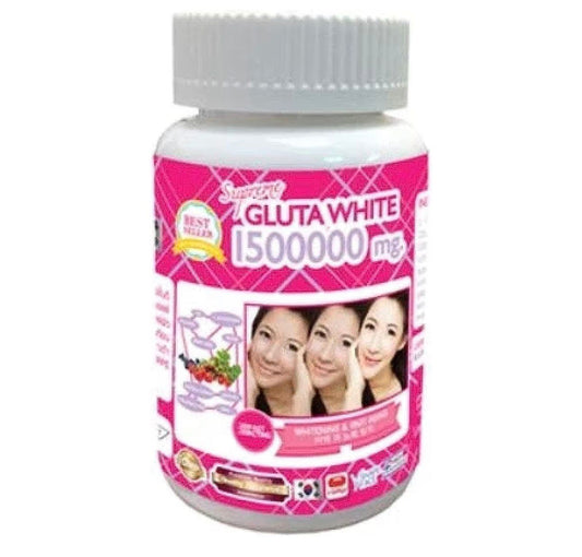 Supreme Gluta White Softgel 1500000 mg – Premium Glutathione with Collagen,